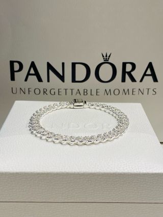 Pandora Bracciale Maglia Cubana Pavè