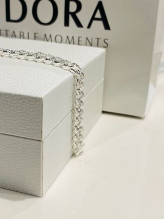 Pandora Bracciale Maglia Cubana Pavè