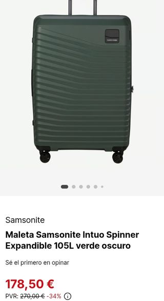 Samsonite Intuo Spinner L Maleta Expandible 75cm