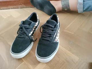 Zapatillas Vans T38 Negro Leopardo