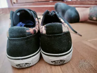 Zapatillas Vans T38 Negro Leopardo