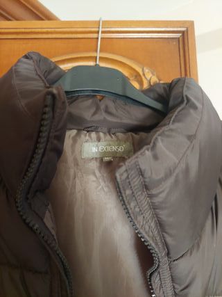 Chaleco acolchado marrón hombre