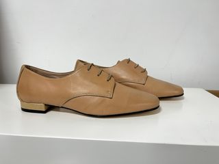 Zapatos Blucher Mujer Talla 38 Beige