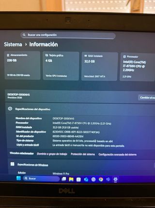 Notebook Dell nero