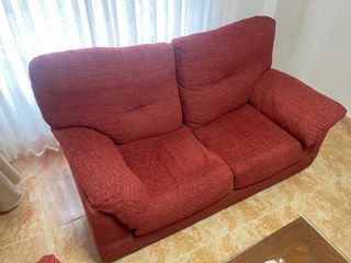 Sofá de 2 plazas rojo