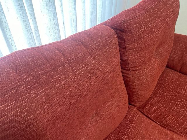 Sofá de 2 plazas rojo