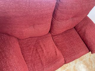 Sofá de 2 plazas rojo