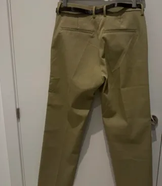 Pantalón beige Lefties mujer