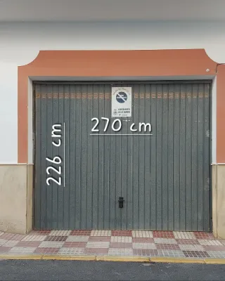 Puerta de garaje automática 270x226 cm 