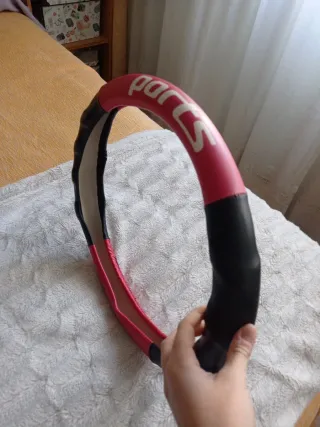Funda Volante Coche Rosa y Negro