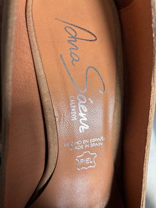 Zapatos tacón Ana Saenz Calzados piel beige