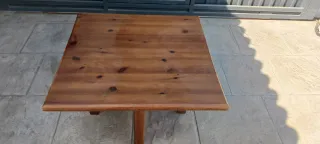 Mesa de madera maziza rústica para salón