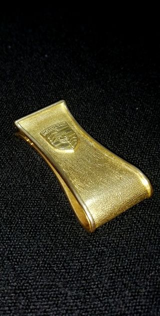 Pinza Billetes Porsche Maciza Oro 18k