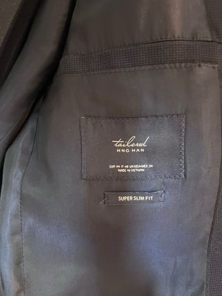 Traje azul marino Mango gama alta