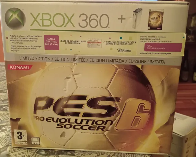 Console Xbox 360+gioco PES 6 in edizione limitata