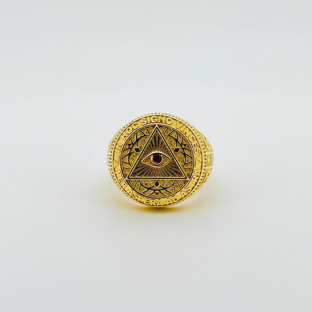 SELO REDONDO ILLUMINATI. Oco. Ouro 18k.