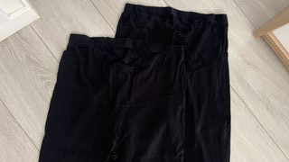 Lote 2 leggings premamá negros