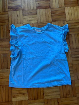 Camiseta Lefties volantes azul Talla M
