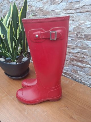Botas Hunter Rojas Talla 37