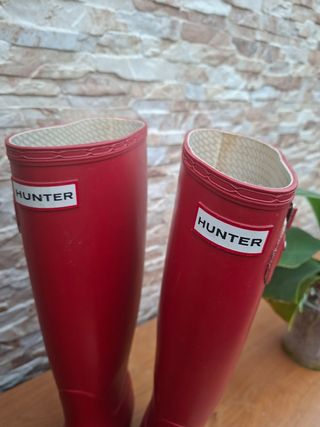 Botas Hunter Rojas Talla 37