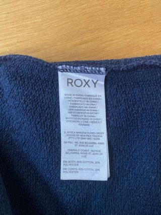 Sudadera Roxy azul con ancla
