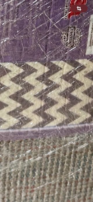 Grande tappeto a pelo corto grigio e bianco sporco