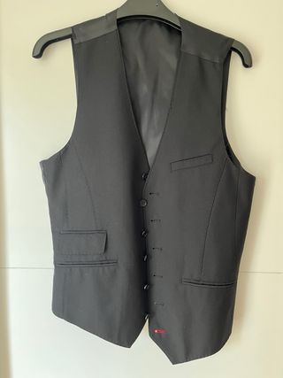Chaleco de traje negro
