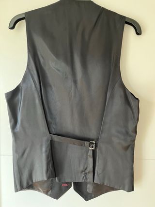 Chaleco de traje negro