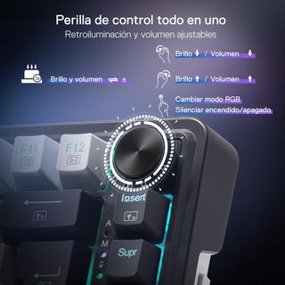 Teclado Mecánico RGB Redragon Negro/Blanco