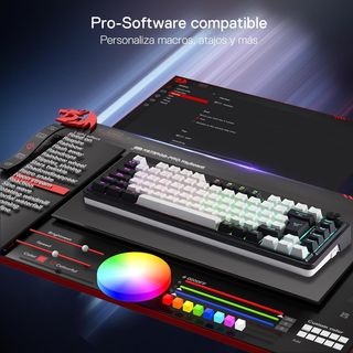 Teclado Mecánico RGB Redragon Negro/Blanco