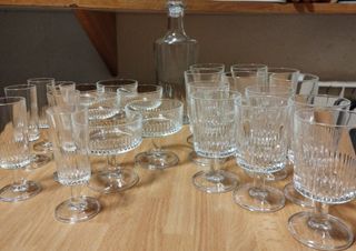 Servizio Bicchieri Vintage con Caraffa