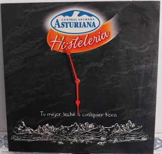 Cartel Reloj La Asturiana Hostelería