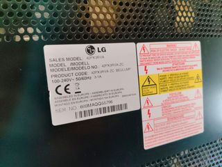 Televisión LG 42 Plata