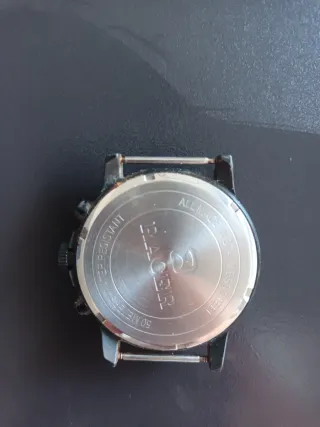 Reloj Racer Cronógrafo Negro y Plateado