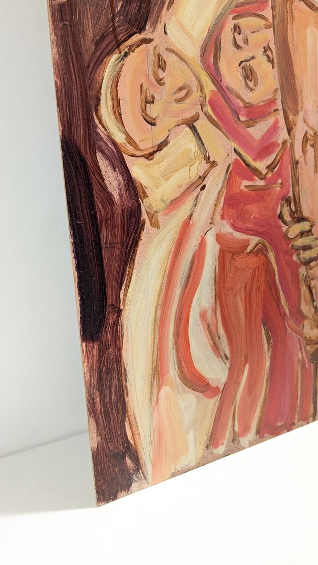 Llopis Beltrá óleo Cristo crucificado gran formato