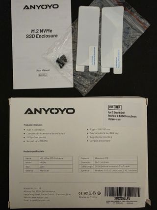 Case SSD M.2 NVMe ANYOYO con ventola