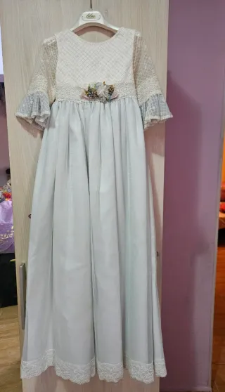 Traje de Comunión Blanco y azul