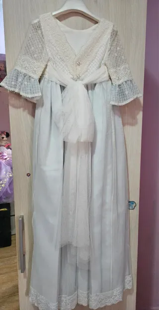 Traje de Comunión Blanco y azul