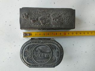 Antichi contenitori in metallo