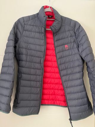 Plumífero BORIKEN gris y rosa Talla S