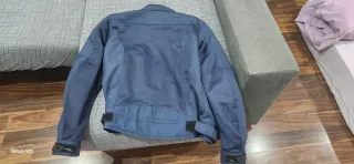 Chaqueta de moto azul
