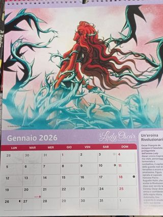 Lady Oscar Calendario 2026