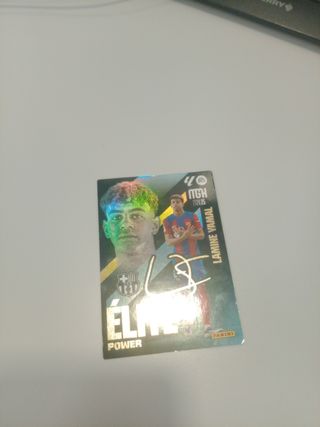 Cromo Lamine Yamal Firmado Elite Power Megacrack