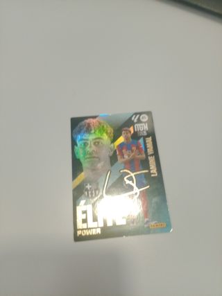 Cromo Lamine Yamal Firmado Elite Power Megacrack