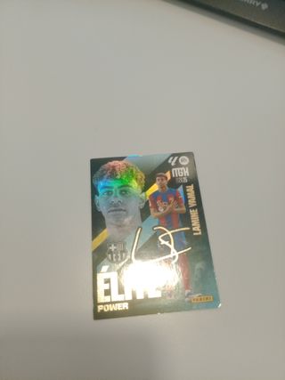 Cromo Lamine Yamal Firmado Elite Power Megacrack