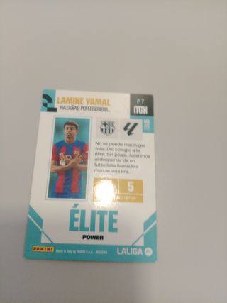 Cromo Lamine Yamal Firmado Elite Power Megacrack