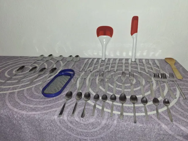 Juego de cubiertos y utensilios de cocina 50 pcs