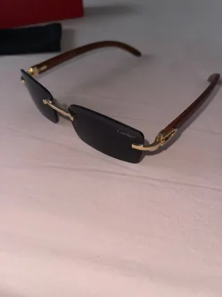 Gafas de sol hombre negras y doradas