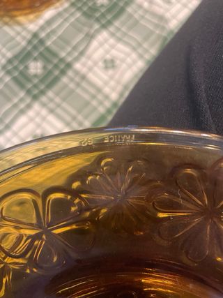 Vajilla Vintage Vereco France Ámbar