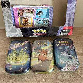pokémon 3x Mini Tin Destino Di Paldea